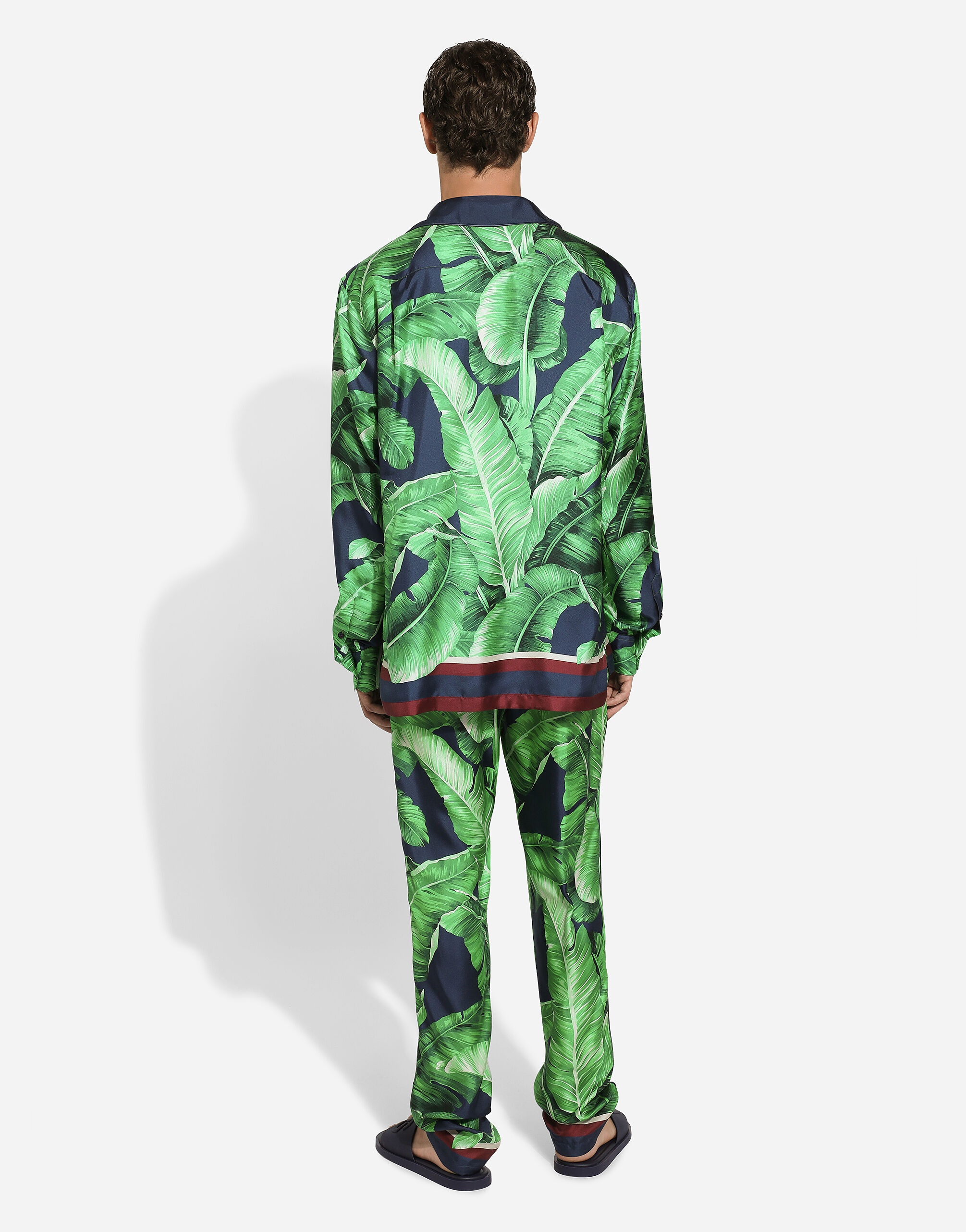 Banana-tree-print silk shirt - 3