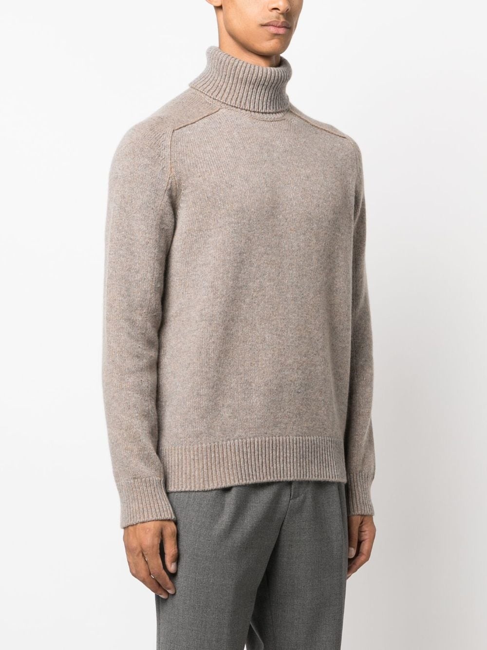 roll-neck cashmere jumper - 3