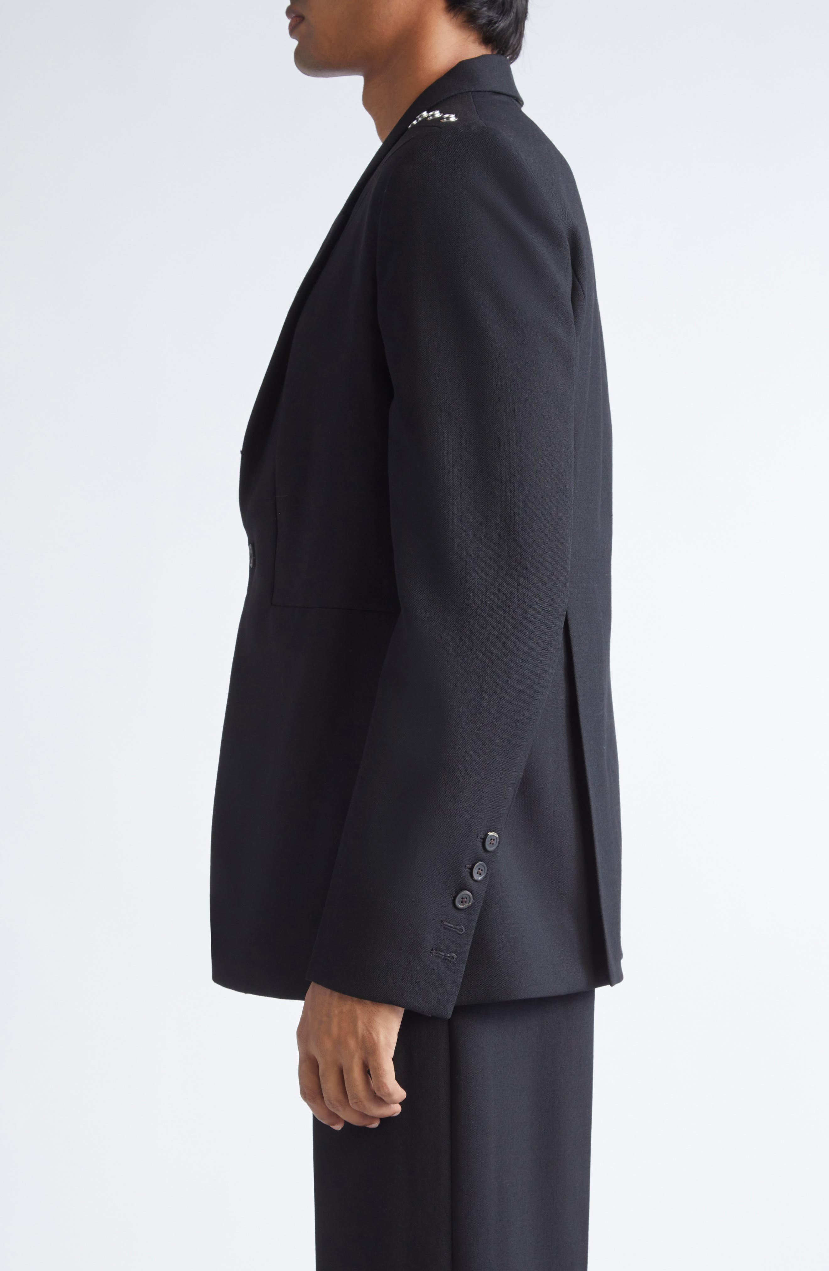 Rick Owens Fogpocket Wool Blazer in Black at Nordstrom - 4