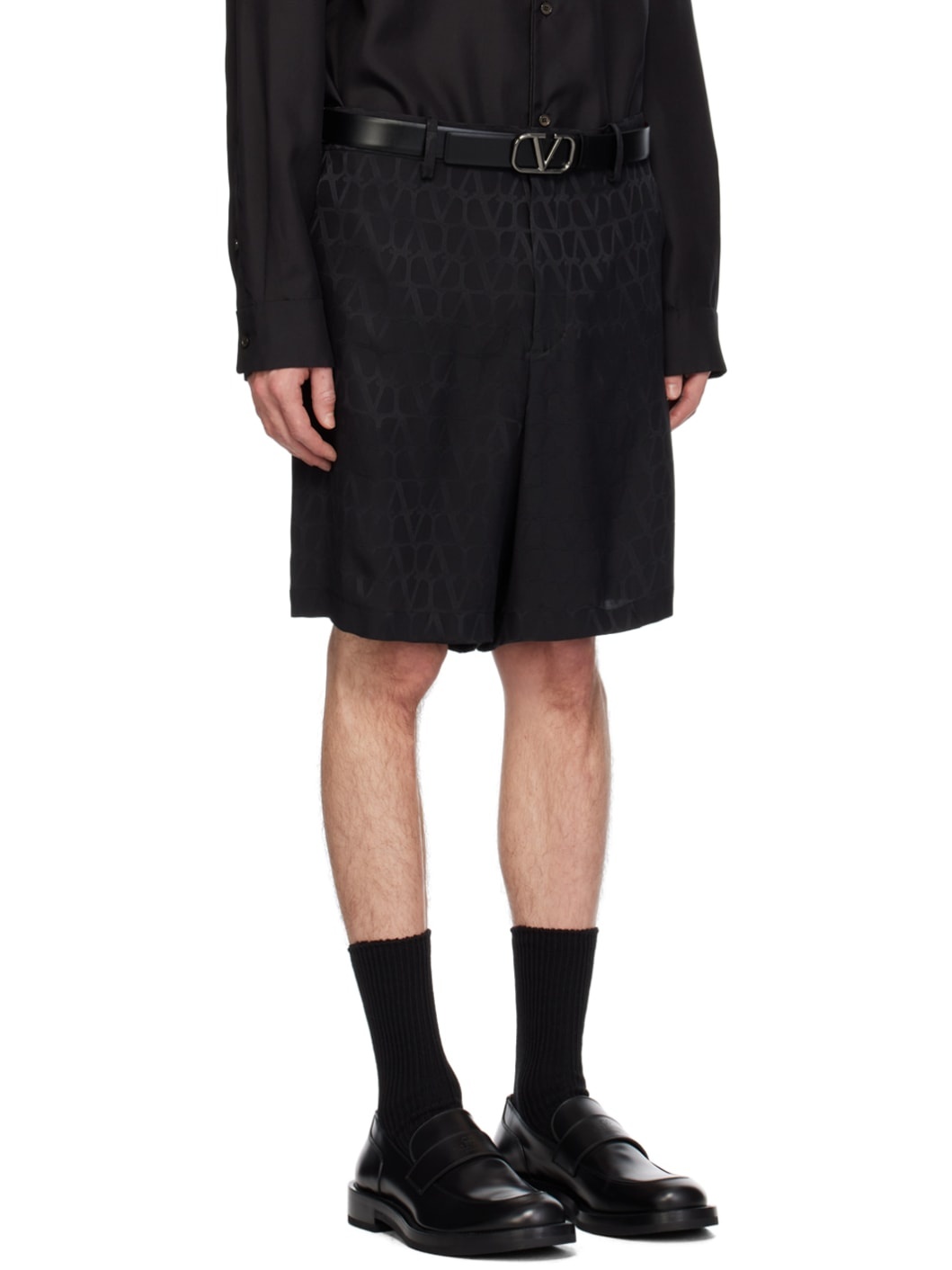 Black Toile Iconographe Shorts - 2