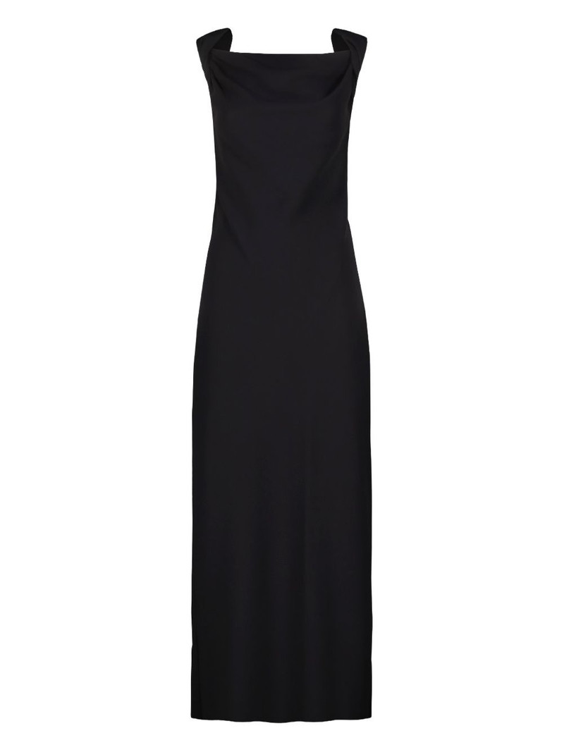 cowl-neck dress 1