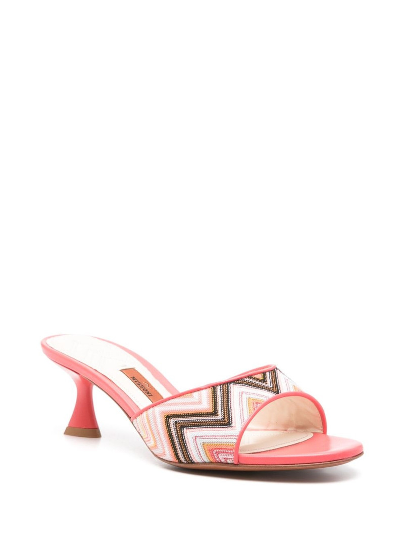Missoni 60mm zigzag mules outlook