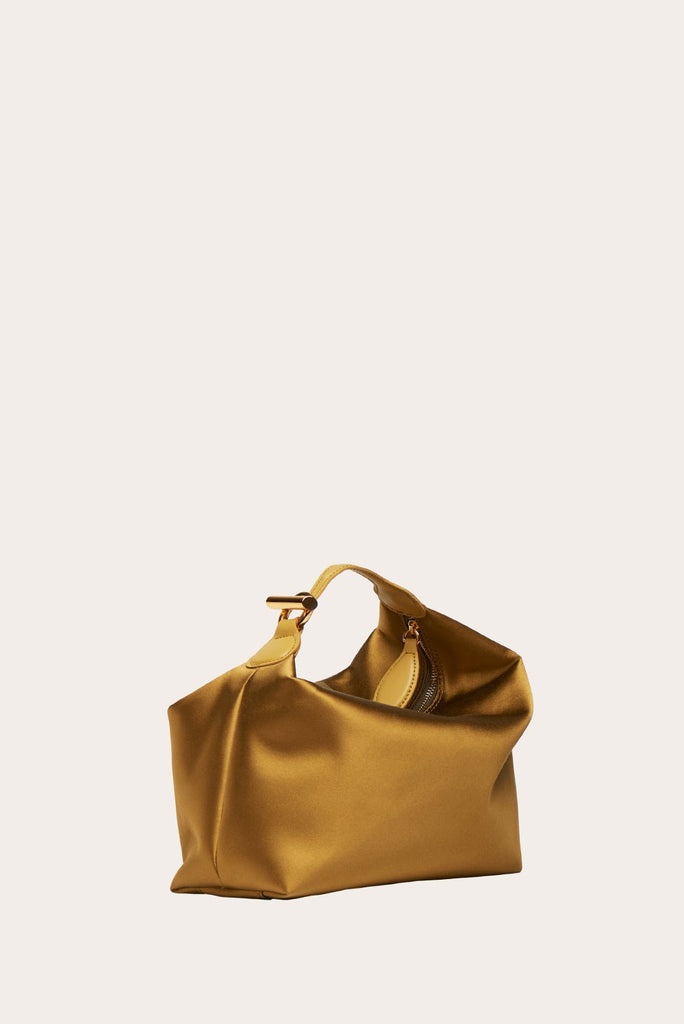 PILLOW POUCH GREEN CURRY SATIN - 1