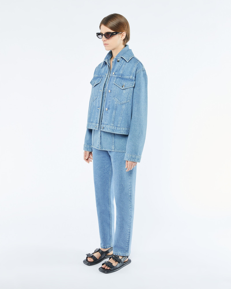 Nanushka MAREN - Denim jacket - Eco light wash outlook
