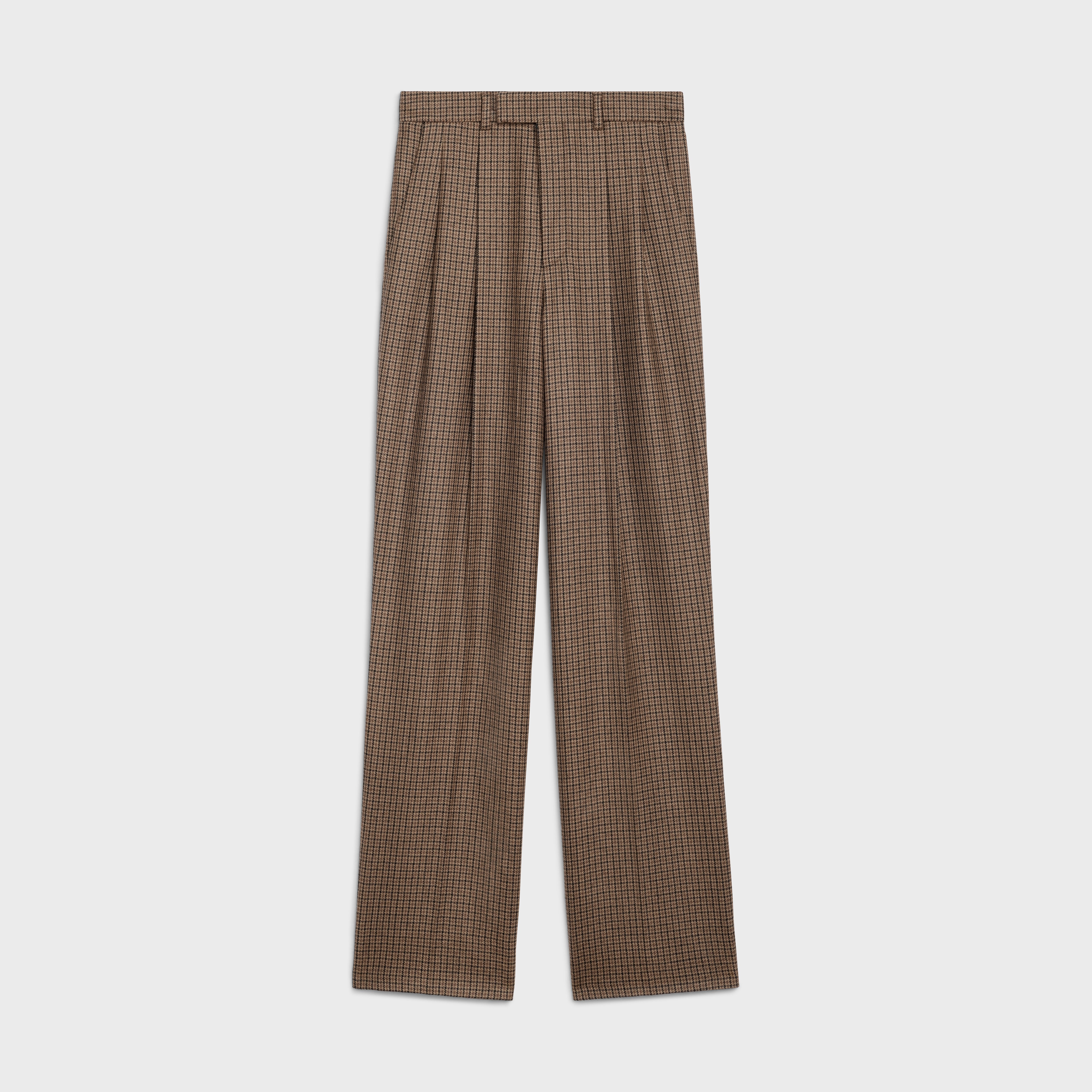 MARGARET PANTS IN CHECKED WOOL - 1