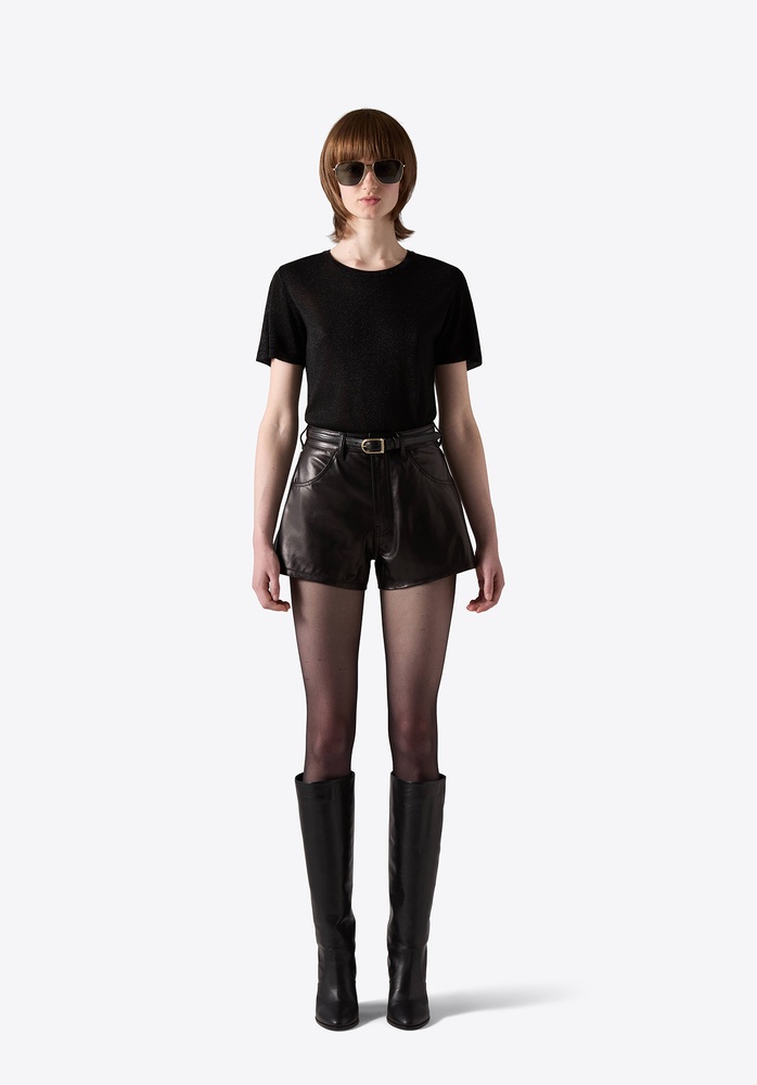 LEATHER SHORTS 72 BLACK - 2