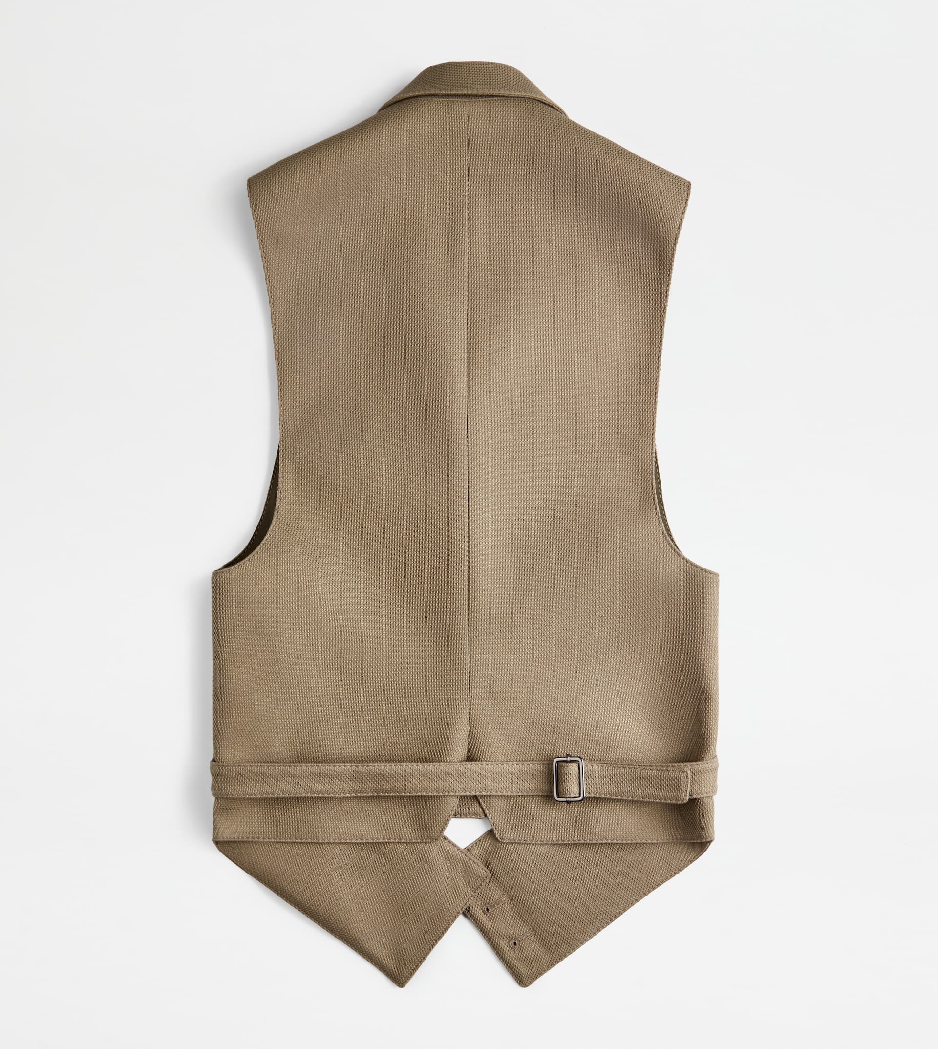 GILET IN COTTON - BEIGE - 2