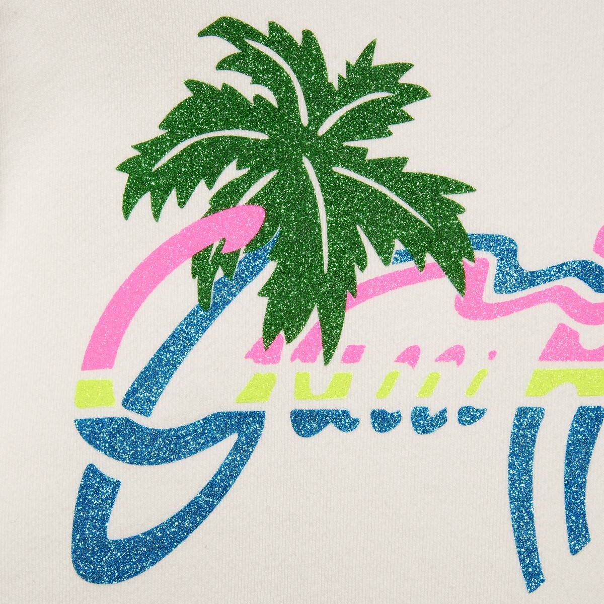 "Gucci Hawaii" print cropped sweatshirt - 2