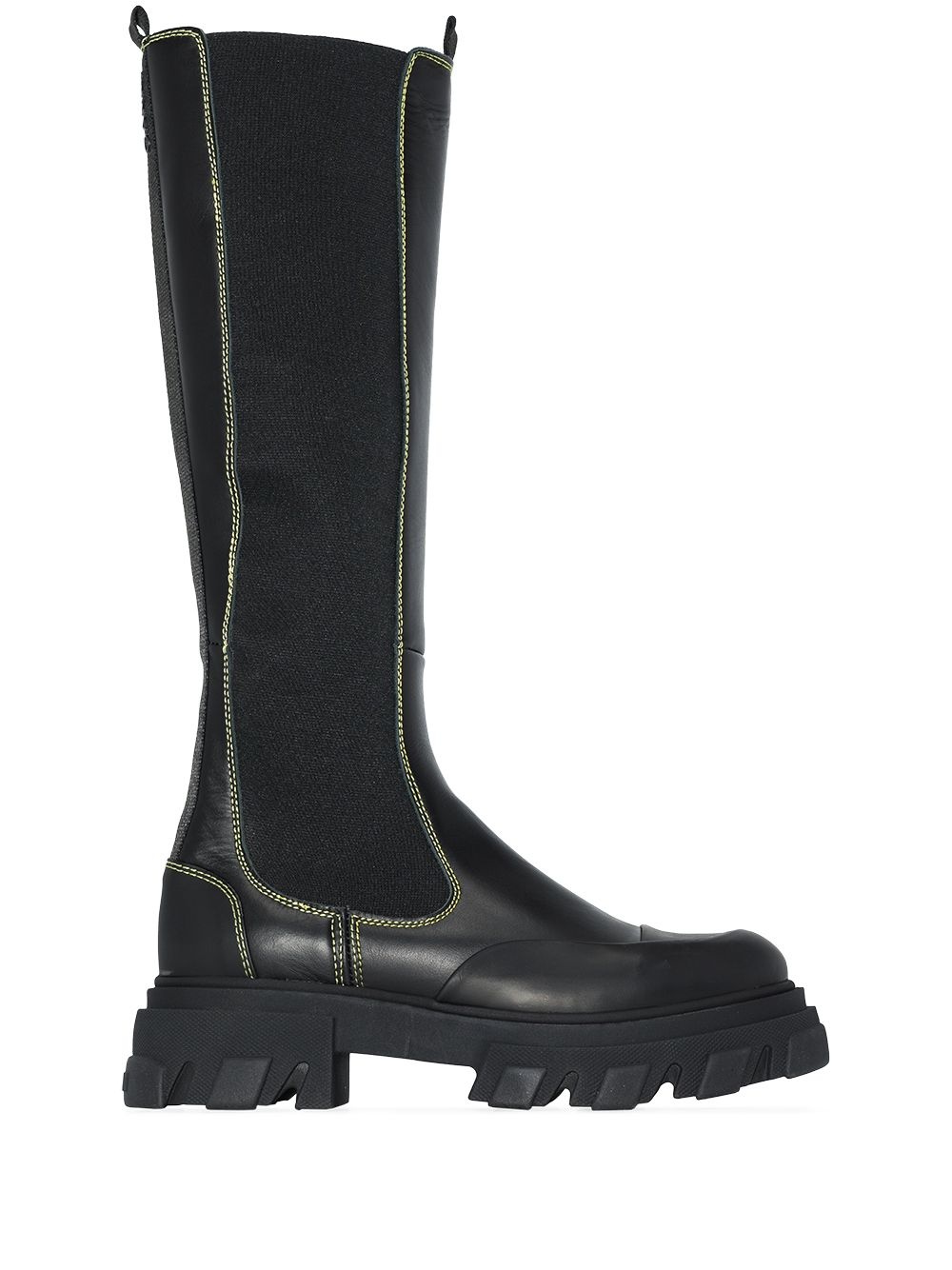 knee-high leather boots - 1