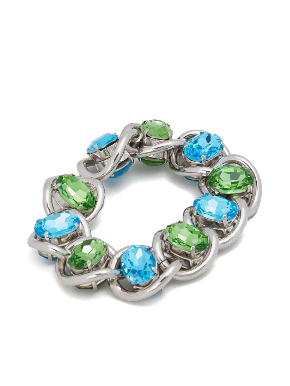 crystal-embellished chain bracelet - 2