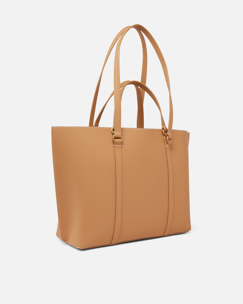 PINKO LARGE TUMBLED LEATHER SHOPPER BAG outlook