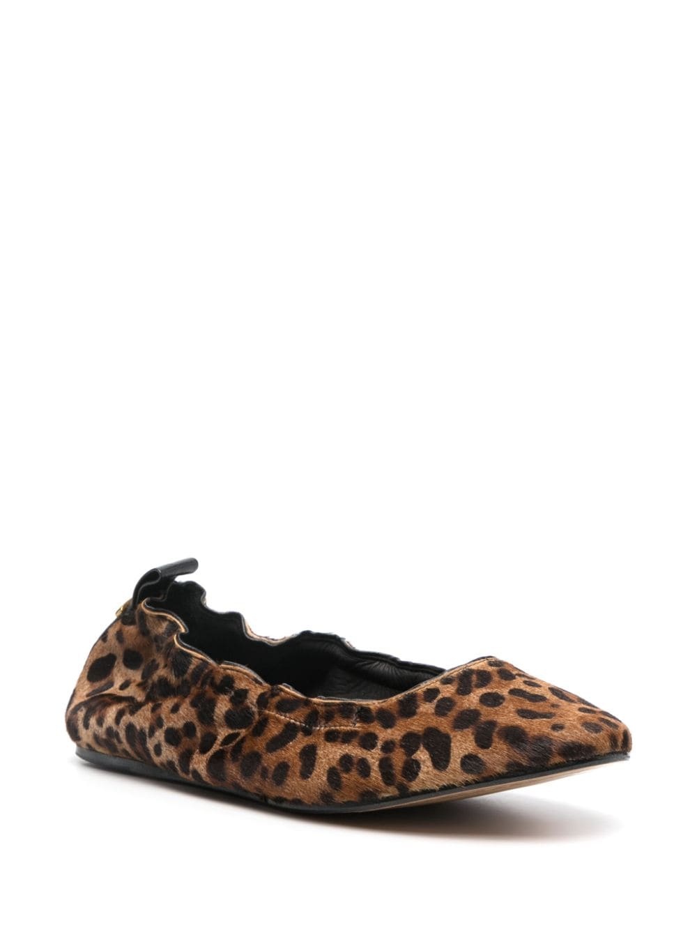 leopard-print ballerina shoes - 2