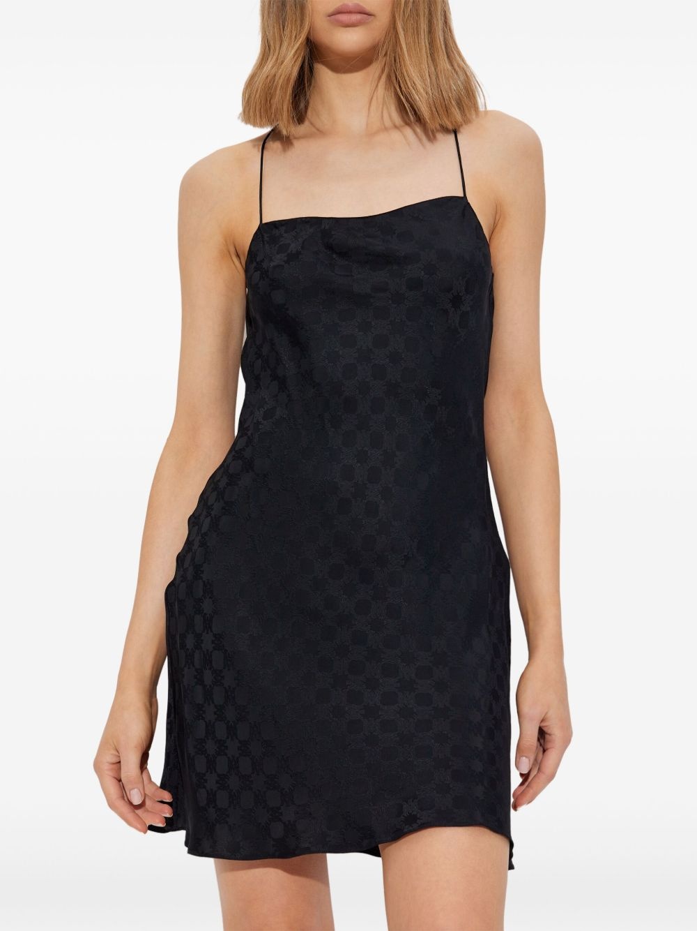 monogram-pattern mini dress - 3
