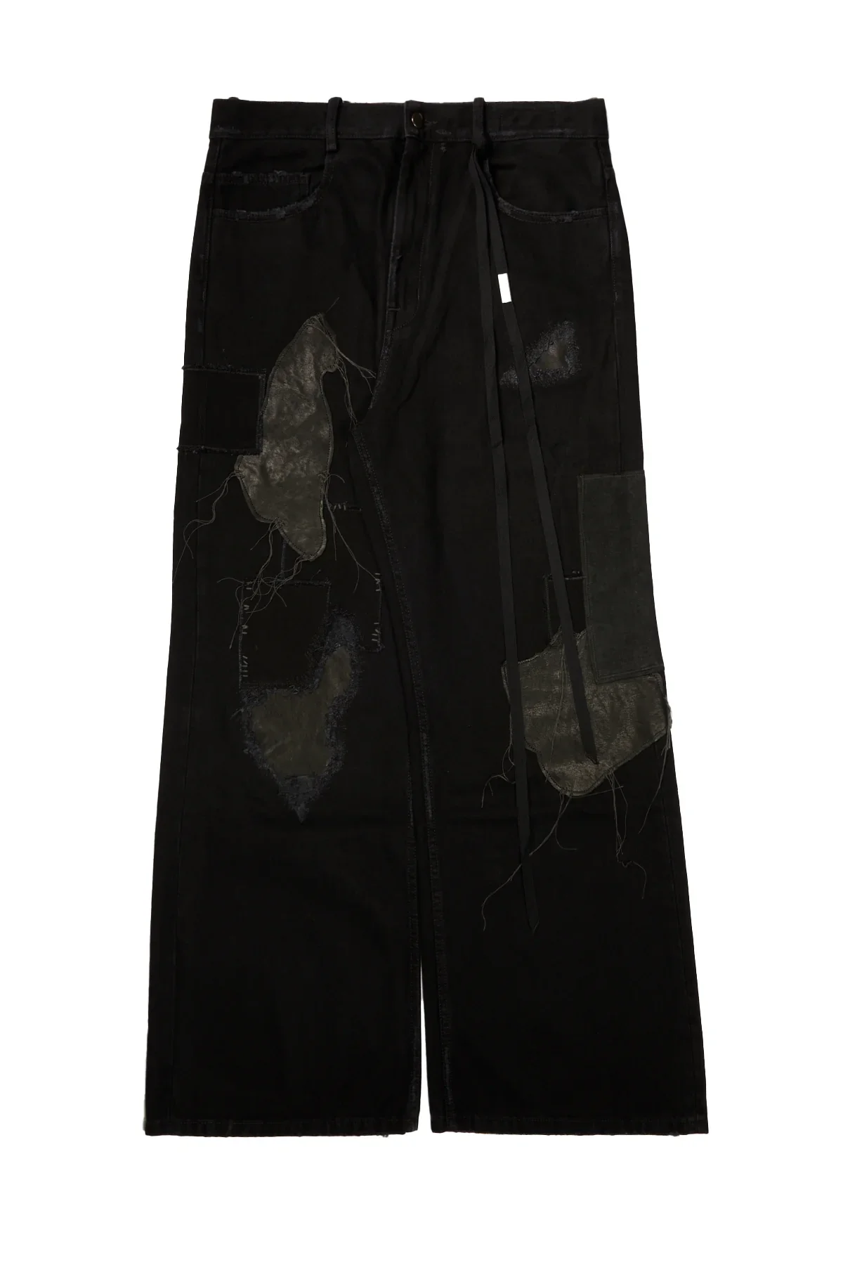 Ann Demeulemeester Modest 5-Pockets Relaxed Bootcut Trousers Faded Black - 1