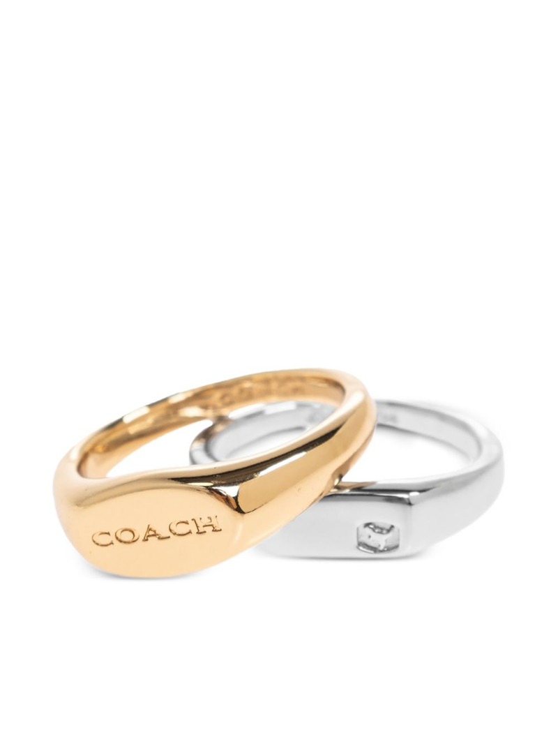 logo plaque ring set of two 4