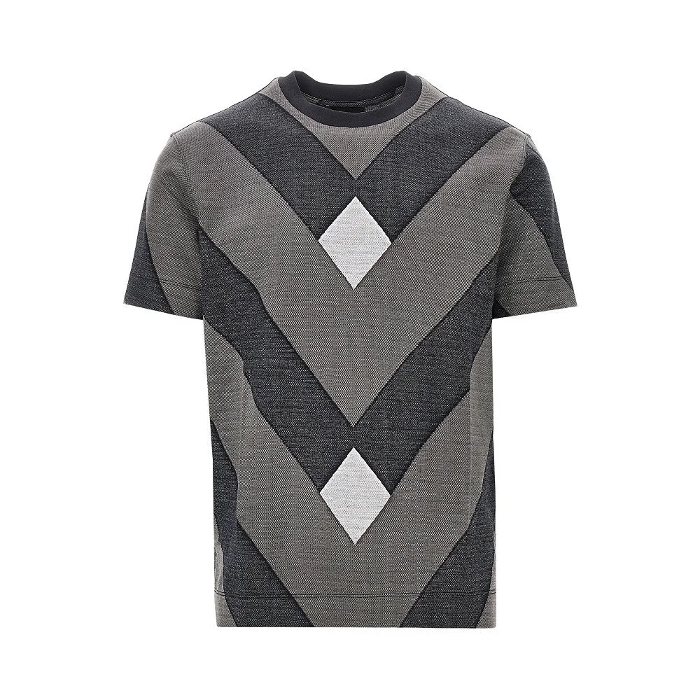 JACQUARD JERSEY T-SHIRT - 1