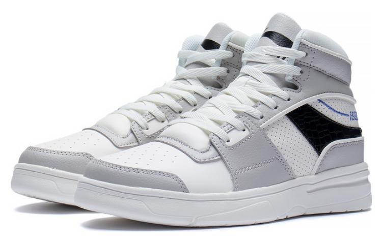 (WMNS) Li-Ning WeiWu High Top Shoes 'White Grey' ABCS098-1 - 4