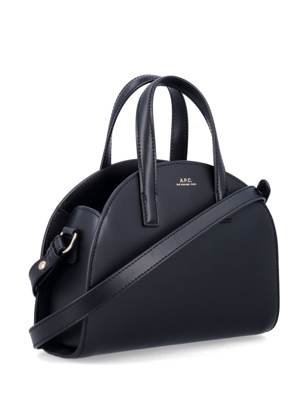 【関税&送料込】A.P.C. Demi-Lune Tote Bag Small Demi-Lune Small tote bag | Smooth vegetable-tanned leather