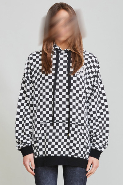 R13 Oversized Hoodie - Checker | R13 Denim Official Site outlook