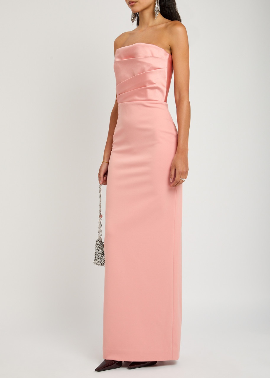 Solace London Afra Strapless Stretch-crepe Gown - 4