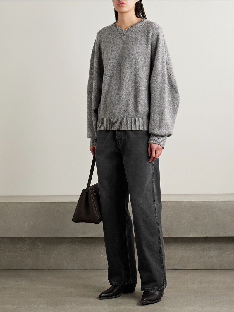 KHAITE Winslow mid-rise straight-leg jeans Black outlook