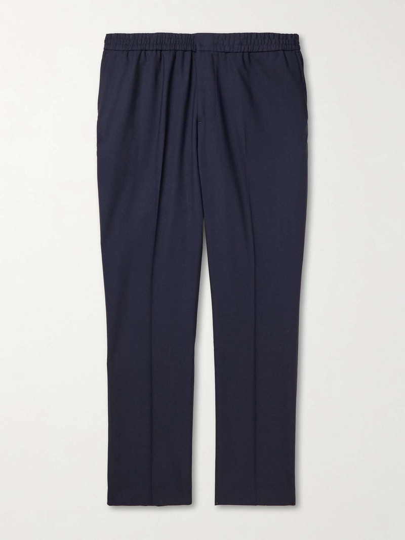 Tapered Virgin Wool Trousers - 1