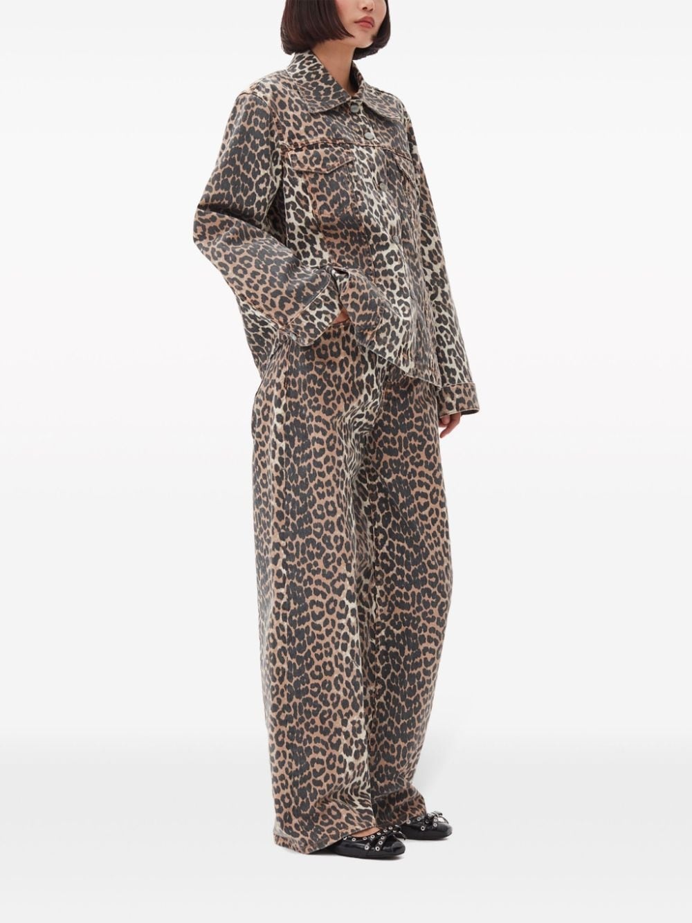 animal-print jacket - 3