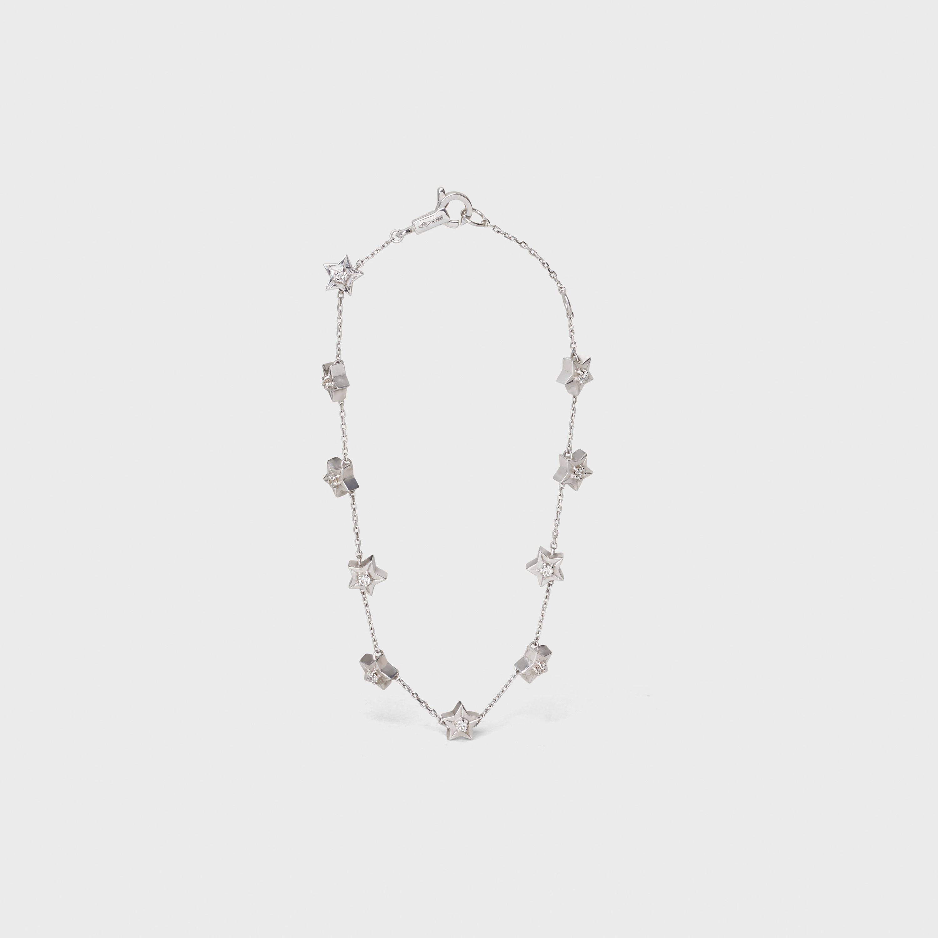 Etoile Celine Multi Stars Bracelet in White Gold and Diamonds - 1