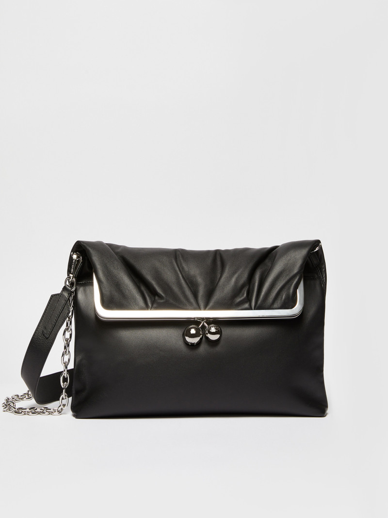 SLALOM Nappa leather clutch-style Pasticcino Bag 1