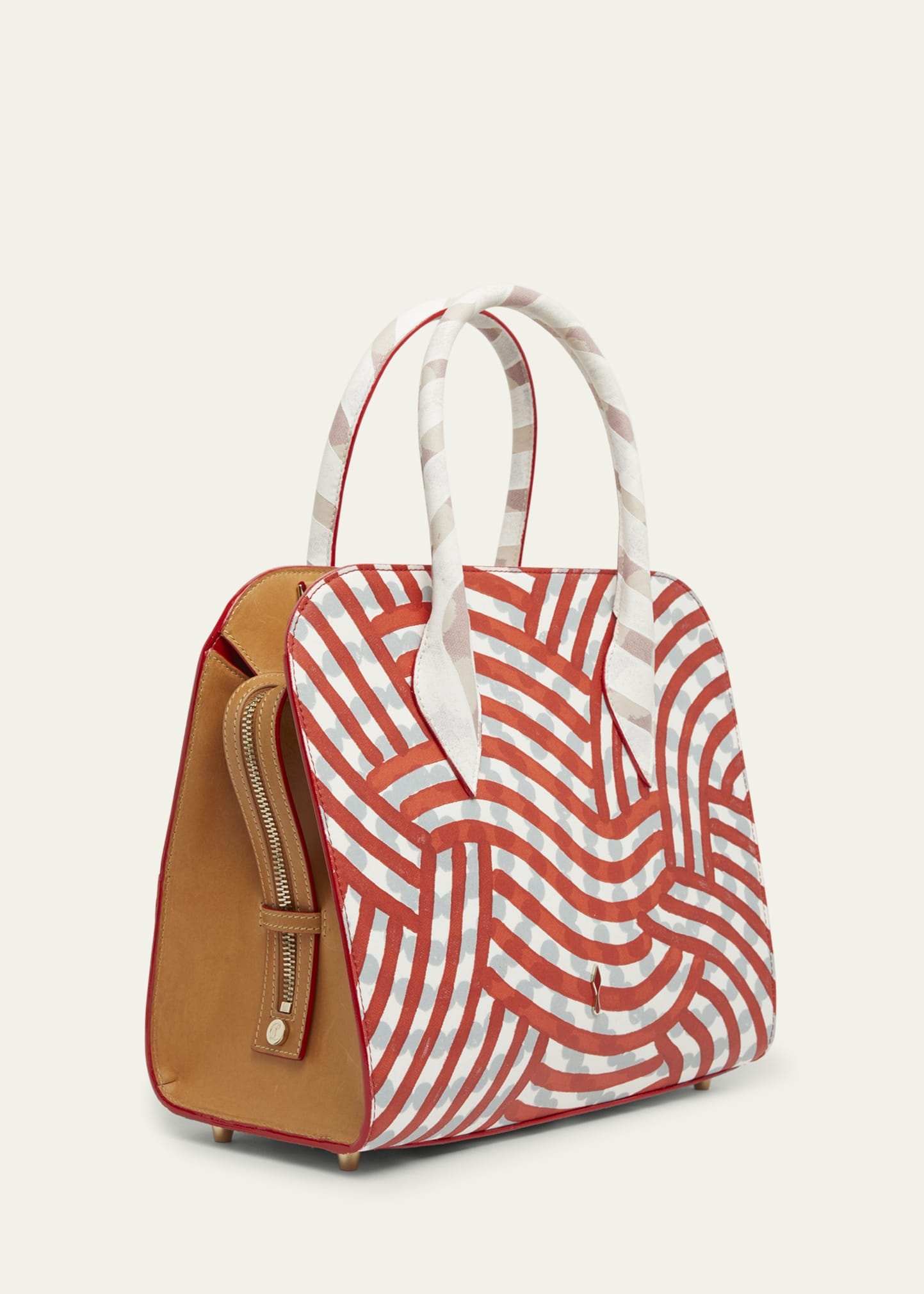 Eloise Medium Top-Handle Bag in Coated Canvas and Leather - 2
