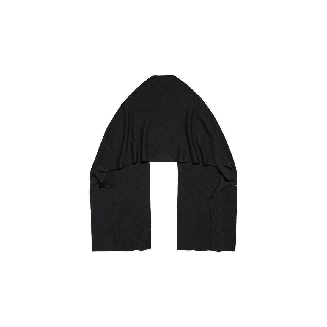 Allover Logo Scarf in Black - 2