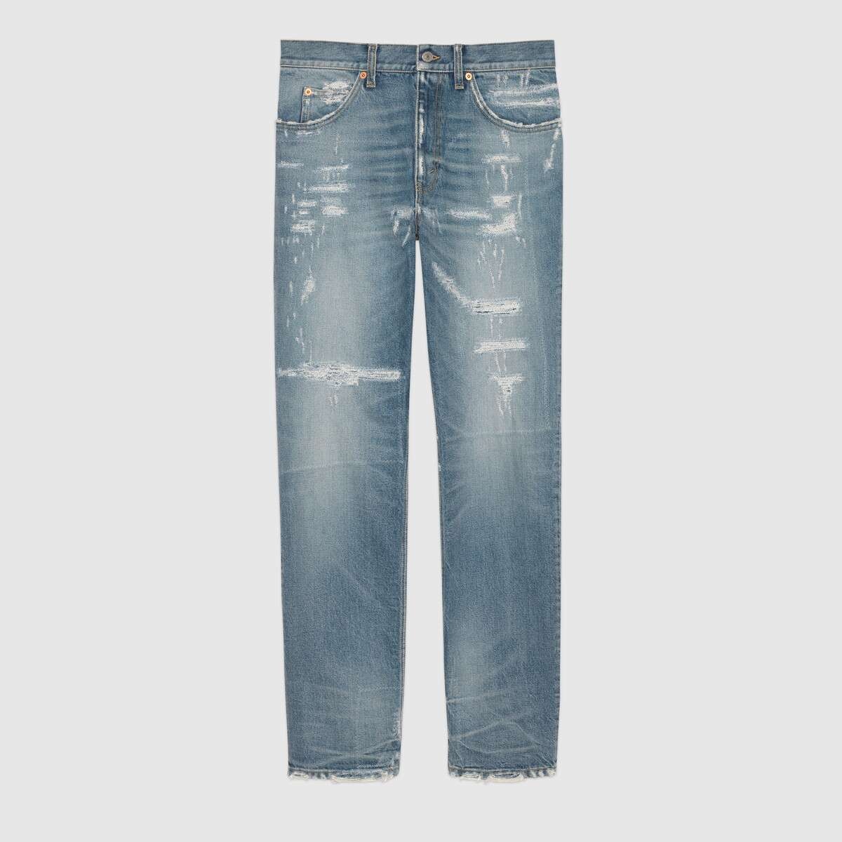 Eco bleached organic denim pant - 1