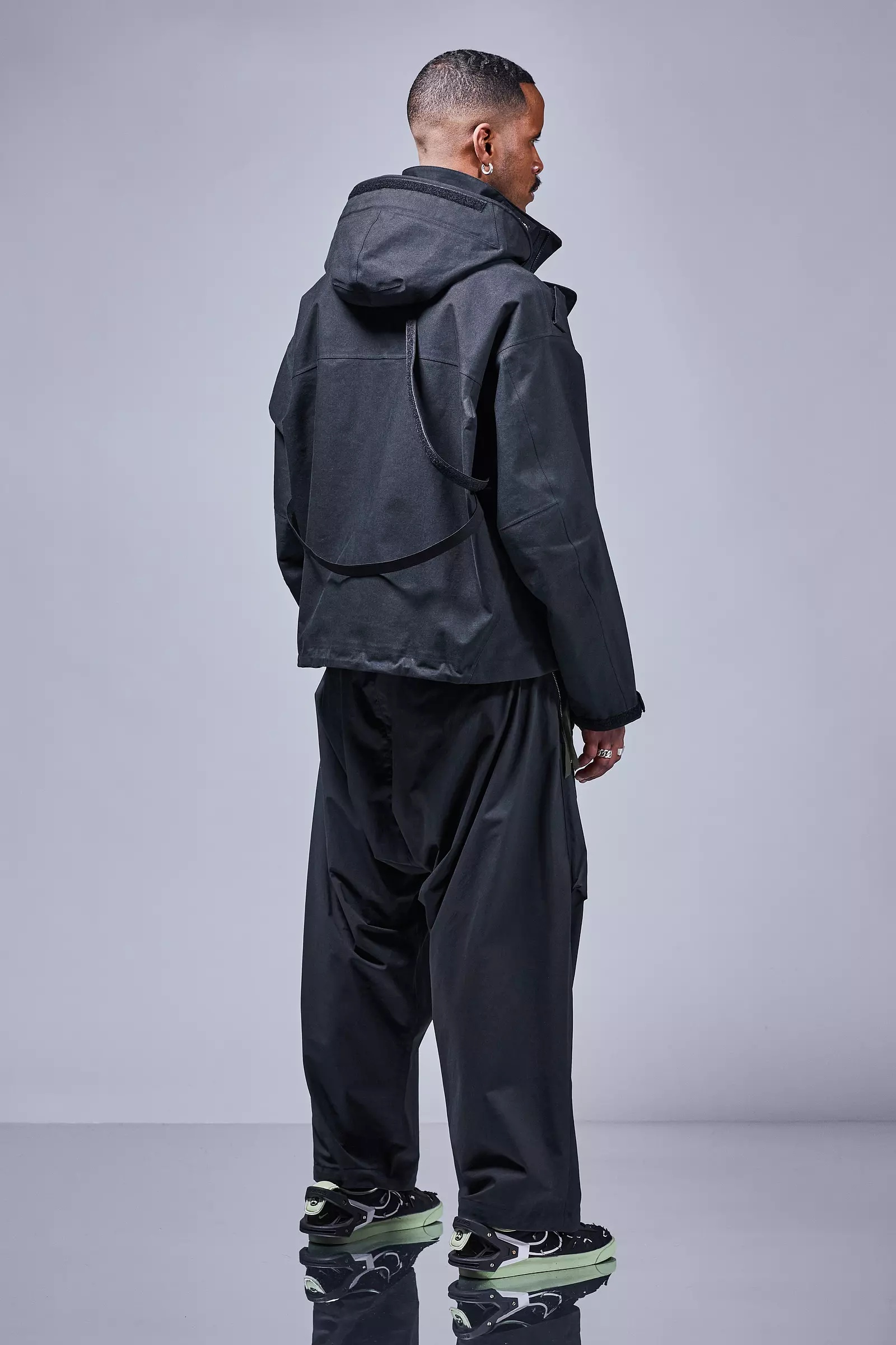 J68W-BQ 3L Rider Jacket Black - 5