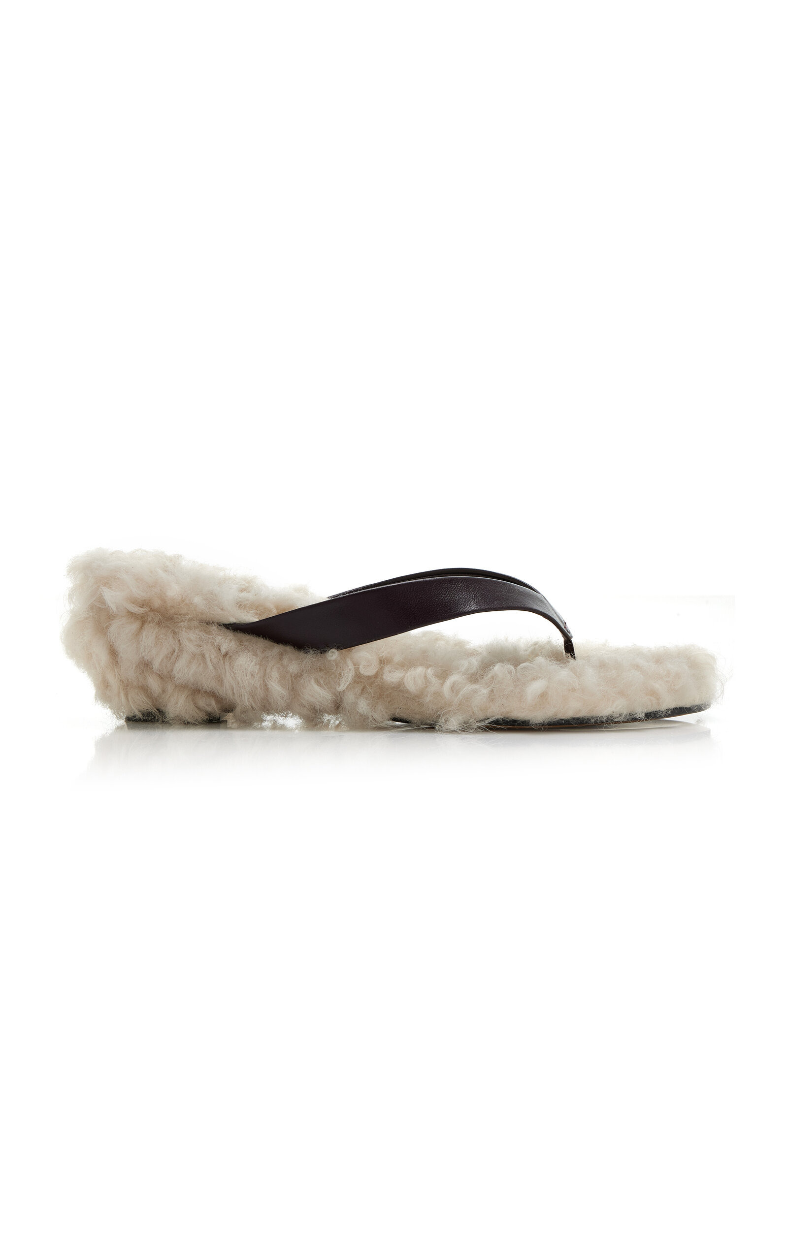 Shearling Thong Sandals multi - 1