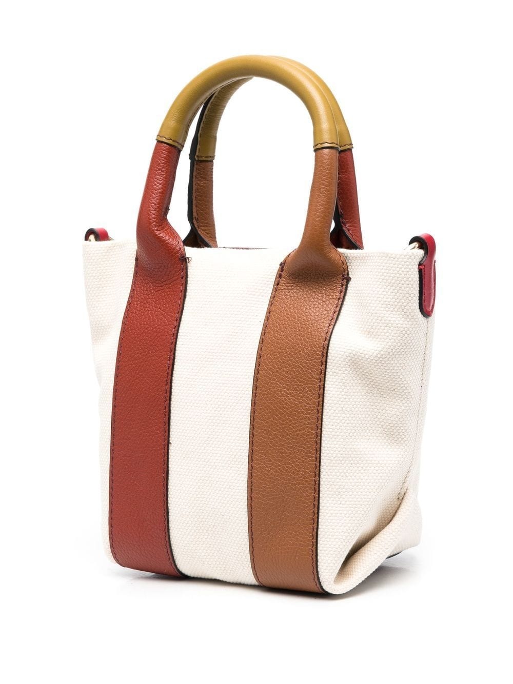 mini Laetizia colour-block tote bag - 3