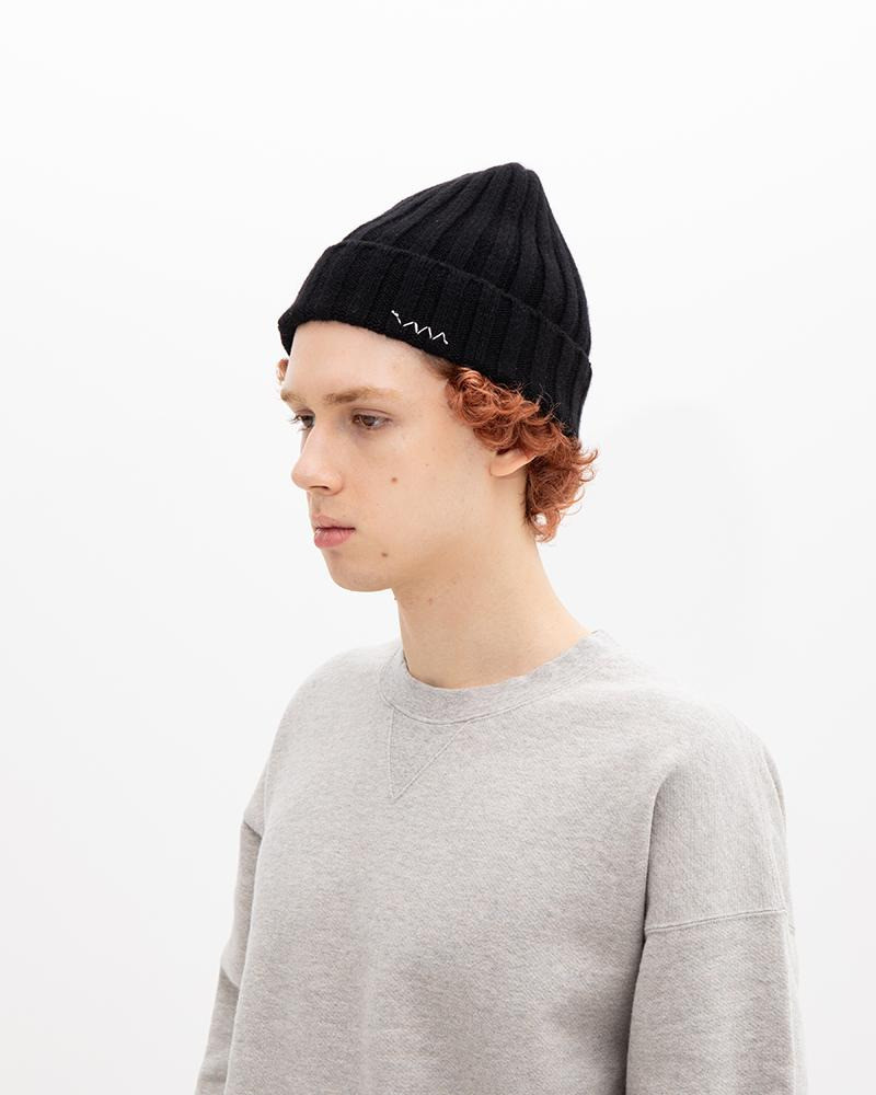 visvim KNIT CAP (CASHMERE) BLACK outlook