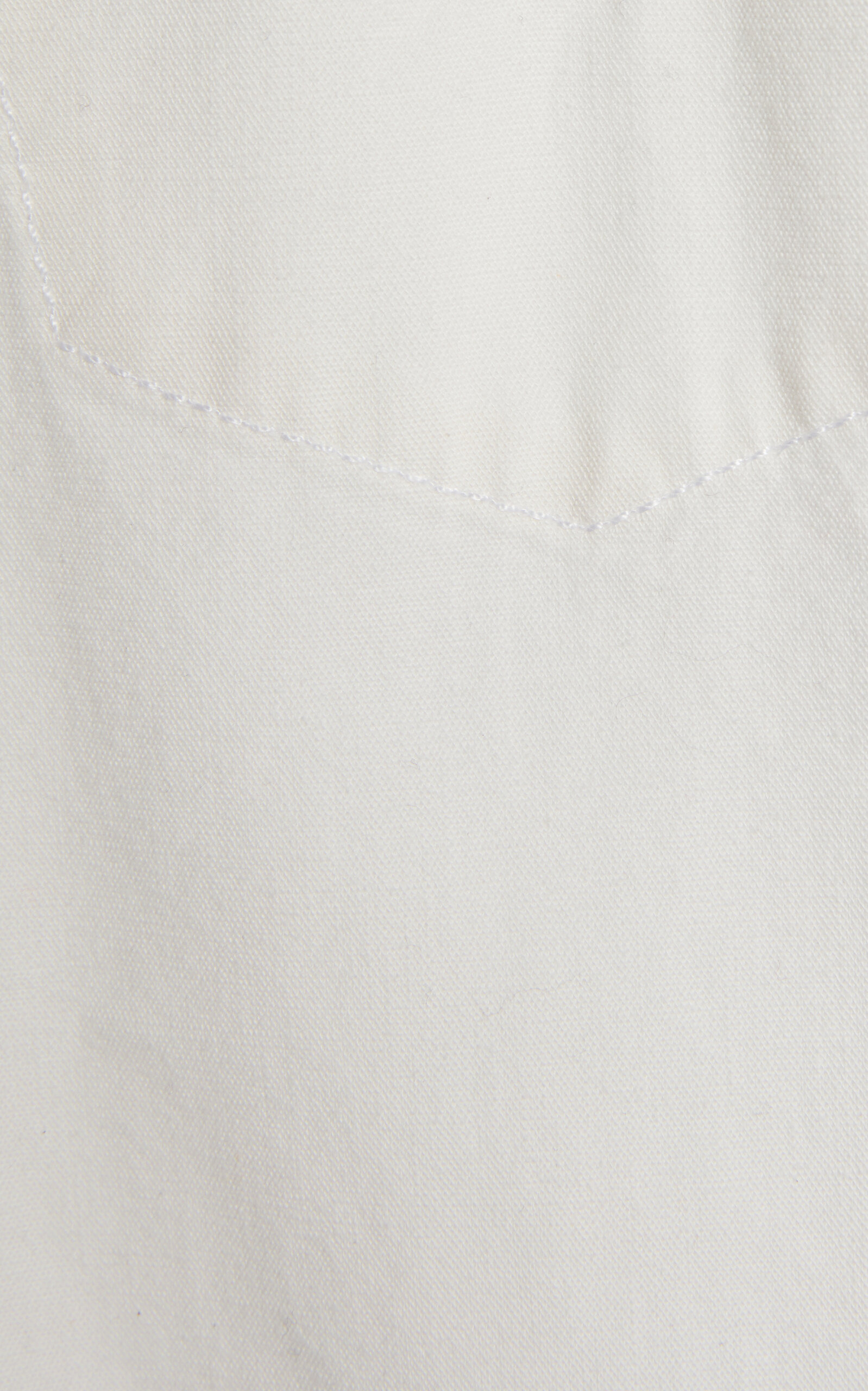 Tab Detailed Denim Top white - 5
