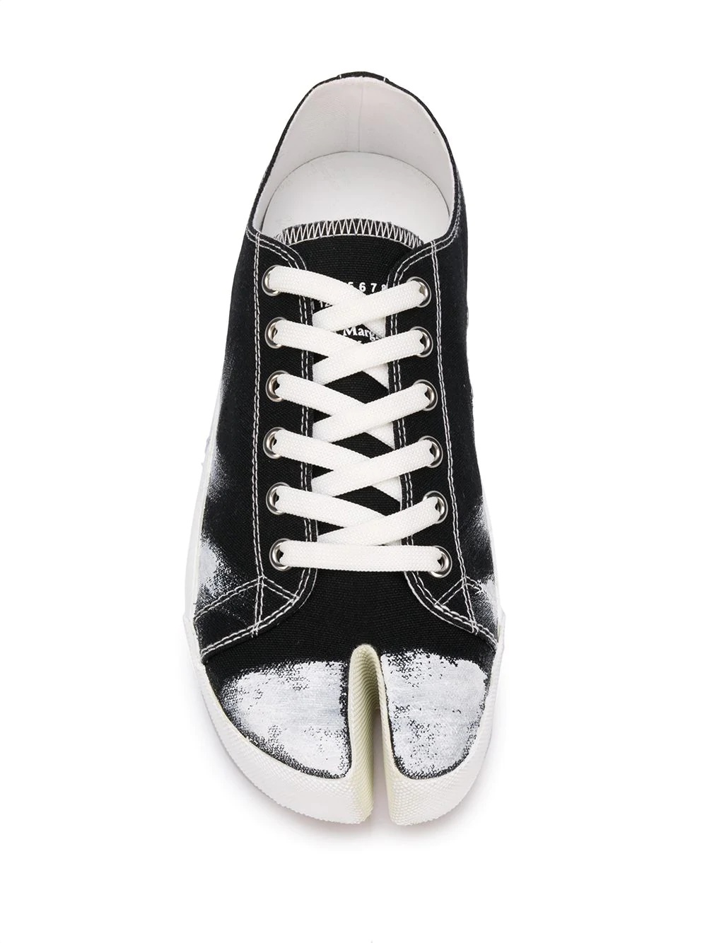 Tabi painted low-top sneakers - 4