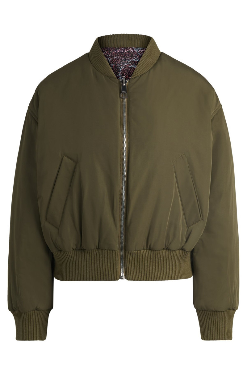 REVERSIBLE BOMBER JACKET WITH WATER-REPELLENT FINISH 1