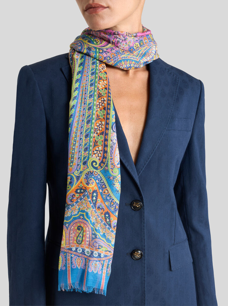 Etro FLORAL PAISLEY SCARF outlook