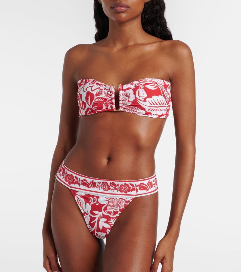 FARM RIO Printed bikini top outlook
