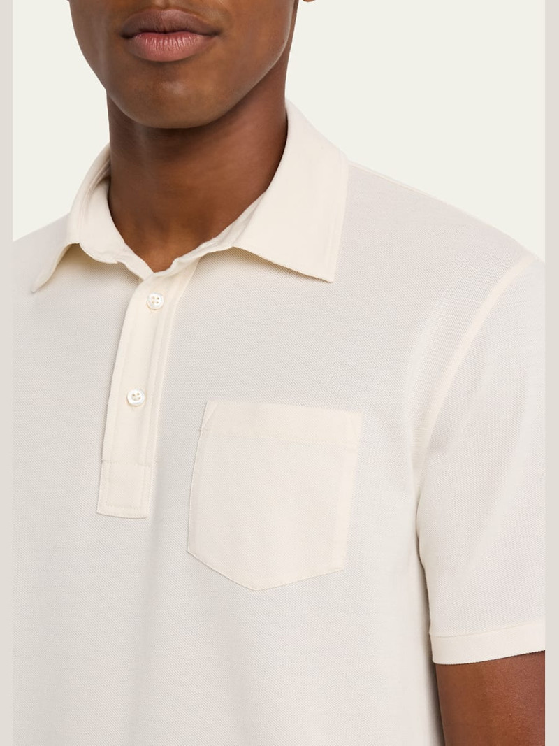 Ralph Lauren Men's Cotton and Cashmere Pique Pocket Polo Shirt outlook