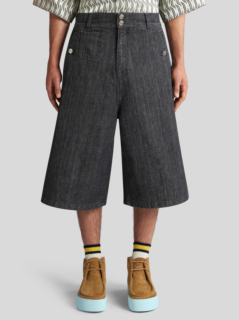 Etro STRETCH DENIM BERMUDA SHORTS outlook