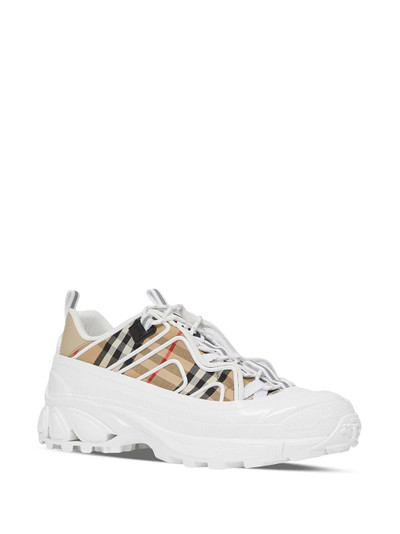 Burberry Arthur check-print sneakers outlook