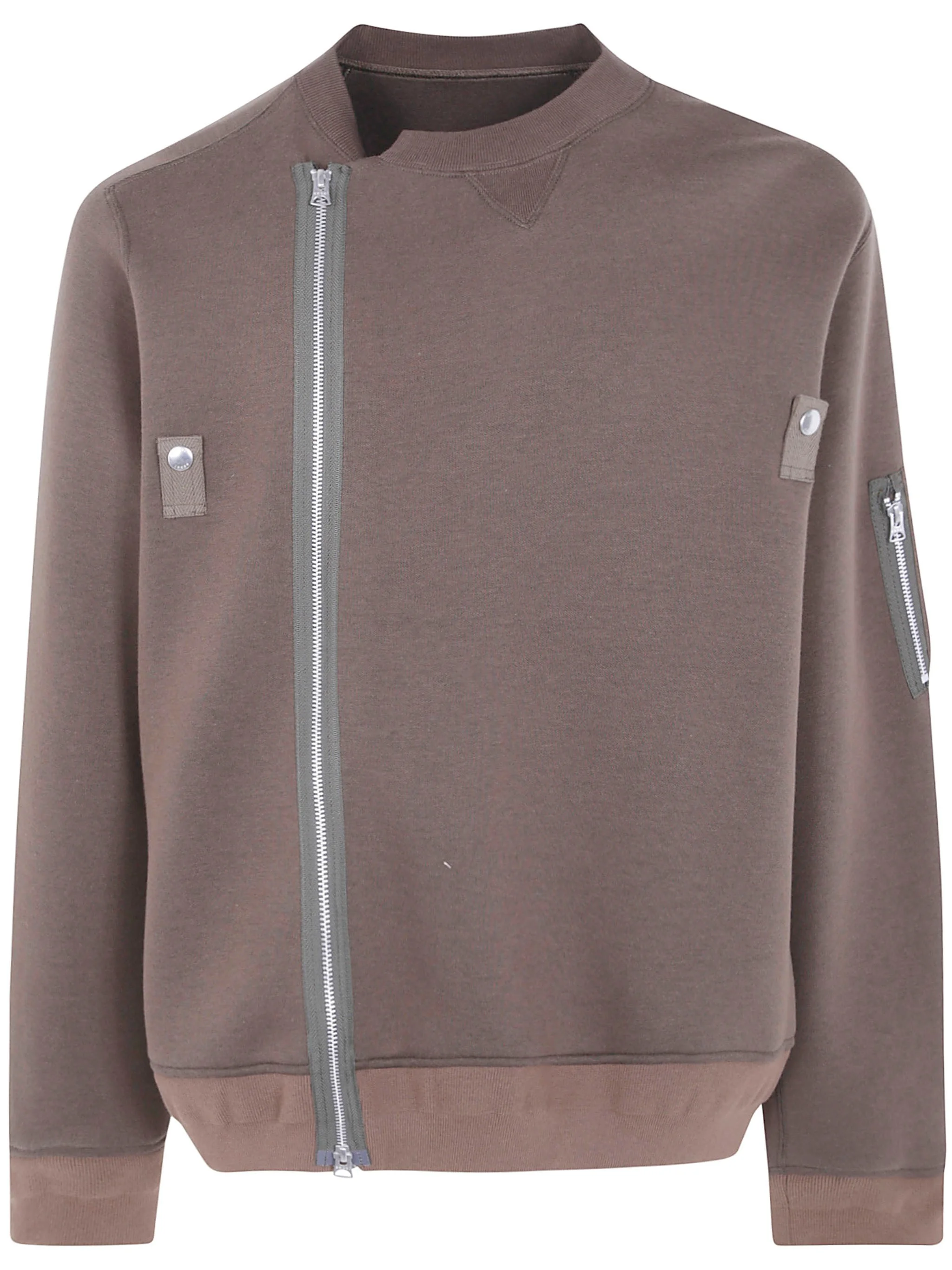 Sweatshirt Zippered "Sponge Sweat Blouson" - 1