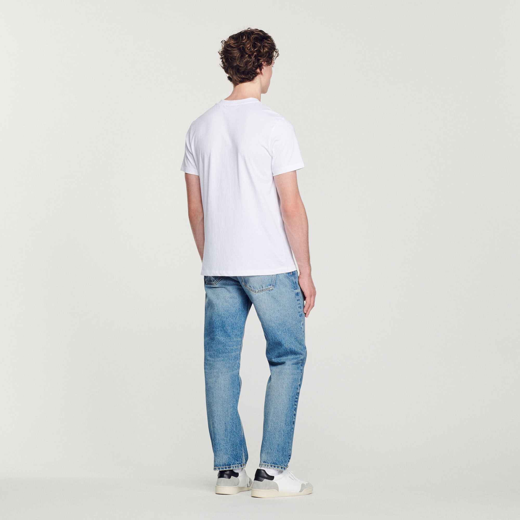 Cotton T-shirt with tulip embroidery - 6