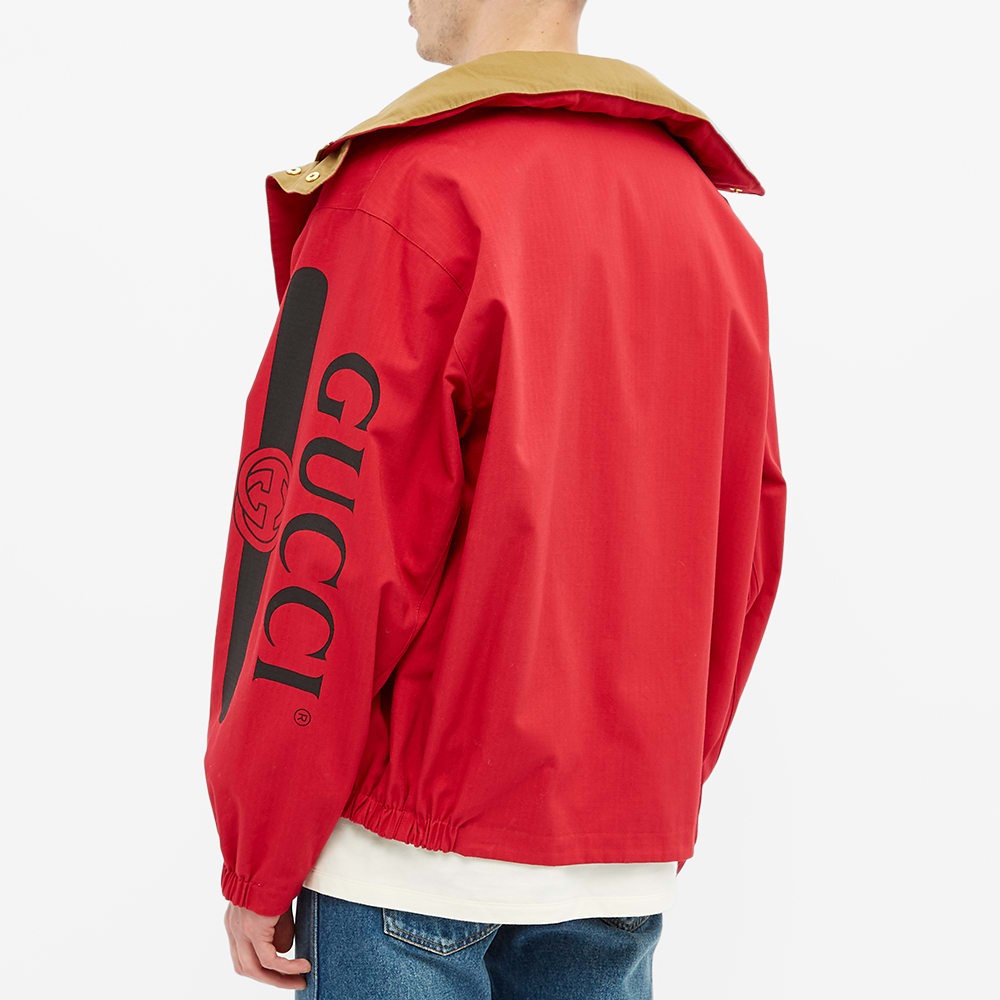 Gucci Reversible Logo Arm Hooded Jacket - 6