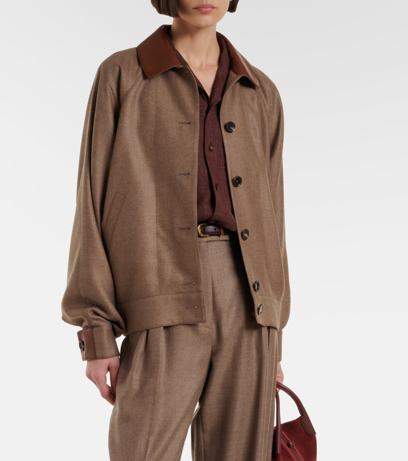 Loro Piana Kiefer cashmere and silk bomber jacket outlook