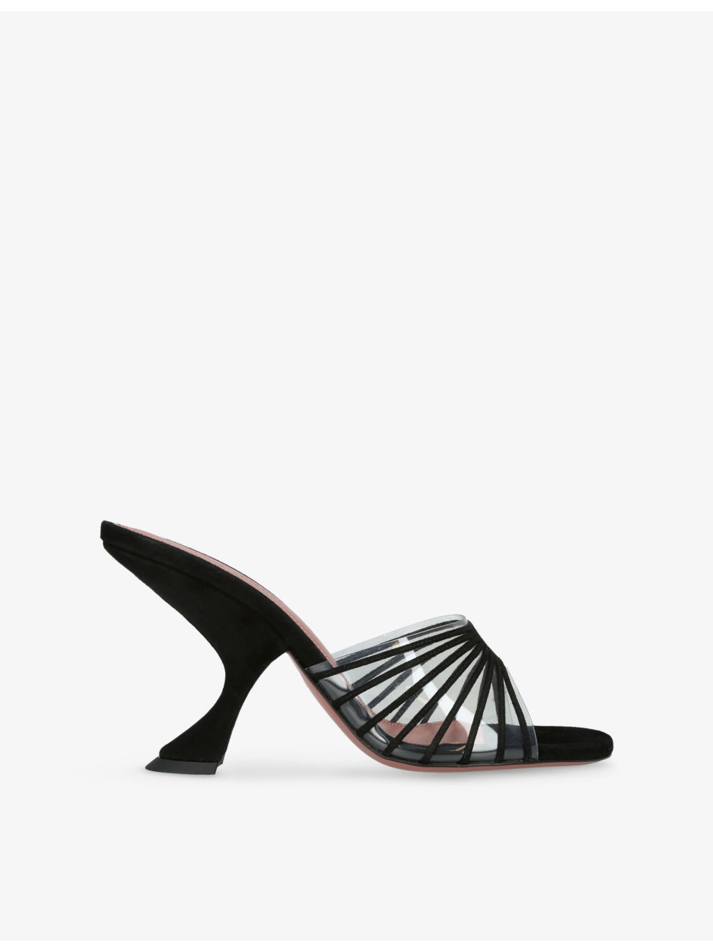 Mookie 90 Suede and PVC Heeled Sandals - 1