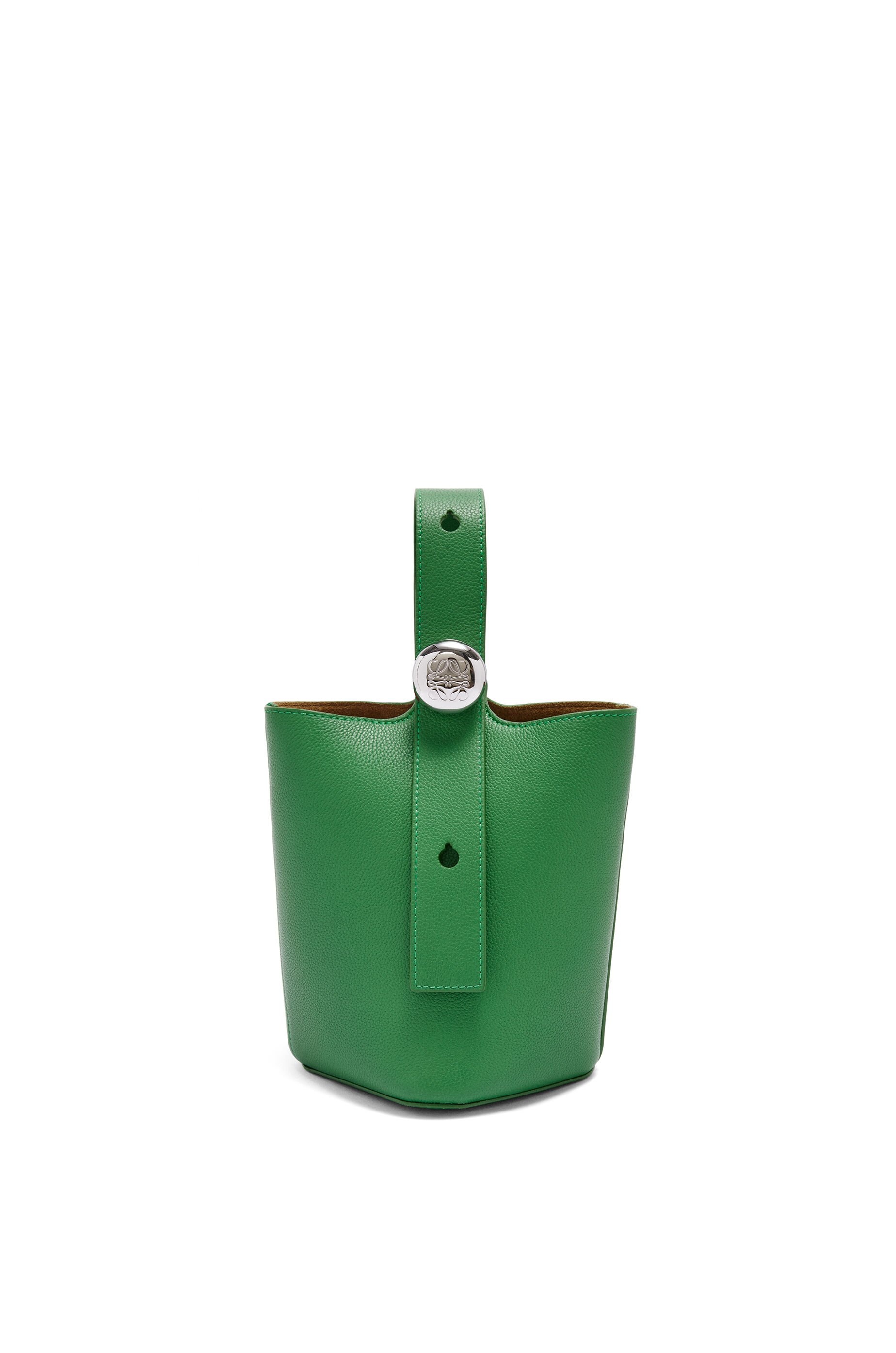 Mini Pebble bucket in soft grained calfskin - 3